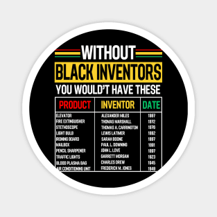 History Of Forgotten Black Inventors Black History Month Magnet